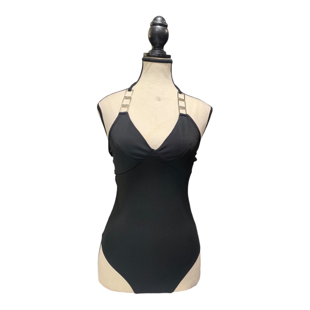 Rue21 Black Strappy One-Piece Swimsuit